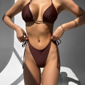 Купальник роздільний гладкий