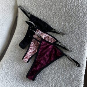 Трусики стрінги велюрові